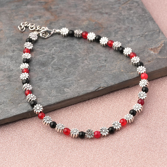DaisyDits beaded anklet (Multicolored)
