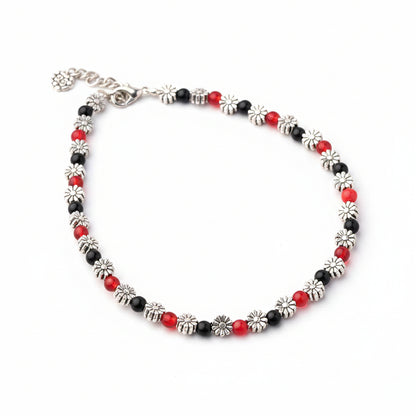 DaisyDits beaded anklet (Multicolored)
