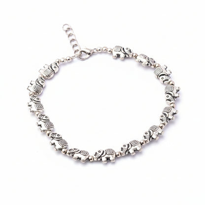 EleBeads beaded anklet (Silver)