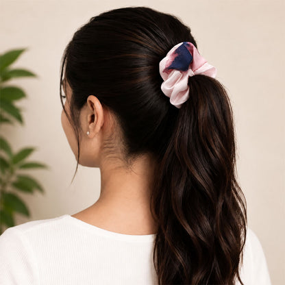 Stylish Floral Scrunchies – Soft, Elegant & Perfect for Everyday Hairstyles.