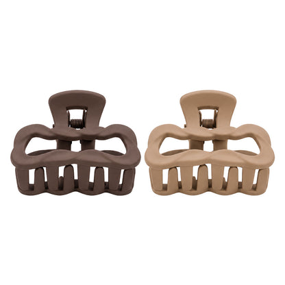 Minimal Matte Wavy Hair Claw Clips