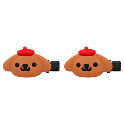 Cute Brown Character Hair Clips