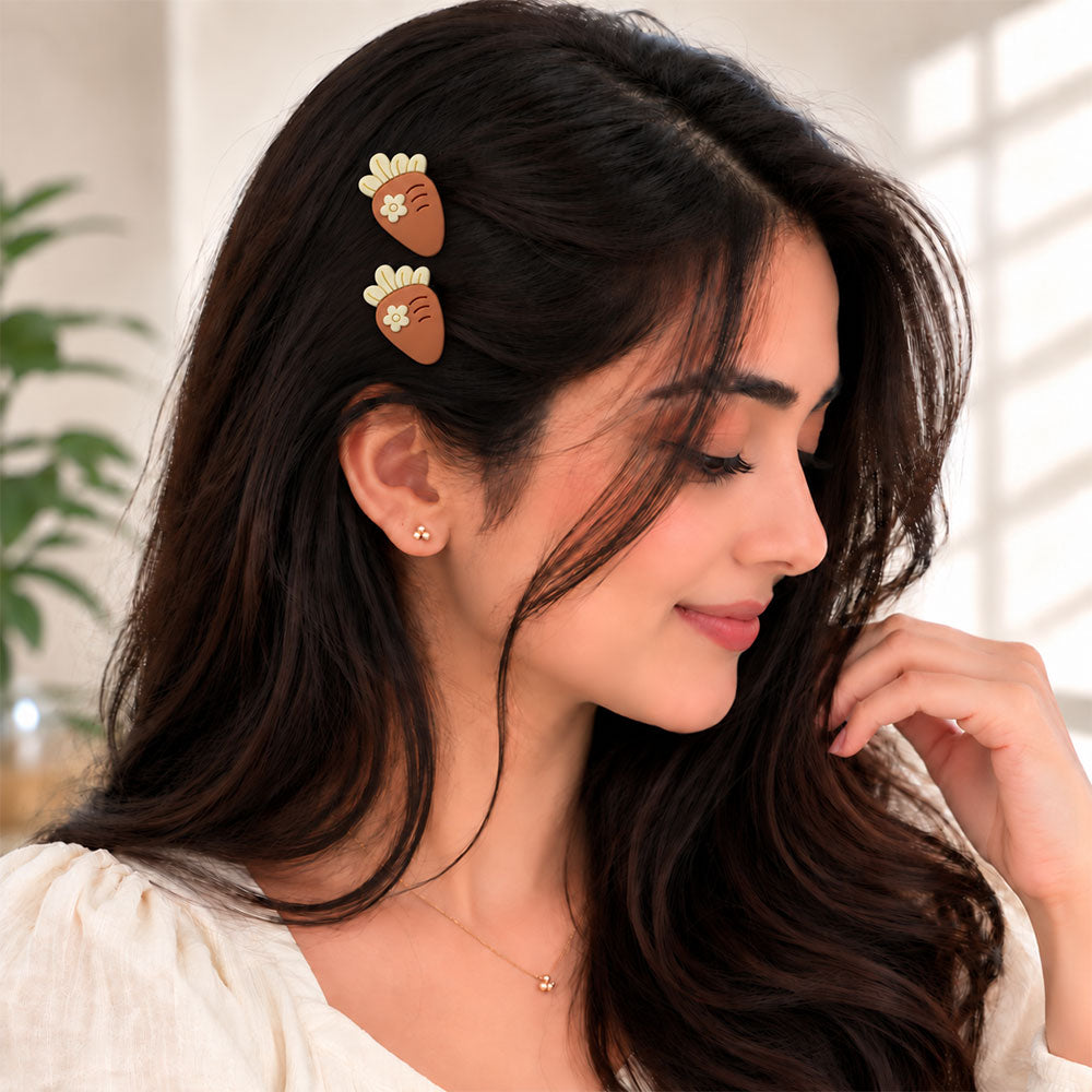 Cute Brown Character Hair Clips