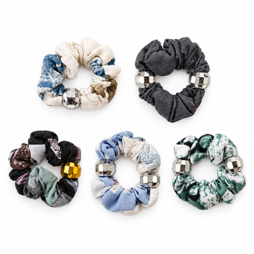 Chic Scrunchie Hair Tie Set (Pack of 5)
