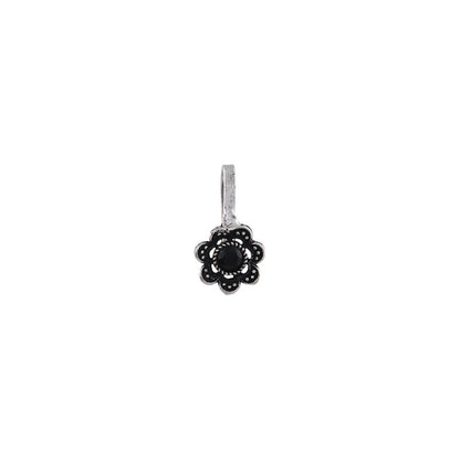 Dainty blossom oxidised nosepin (Baby Pink)