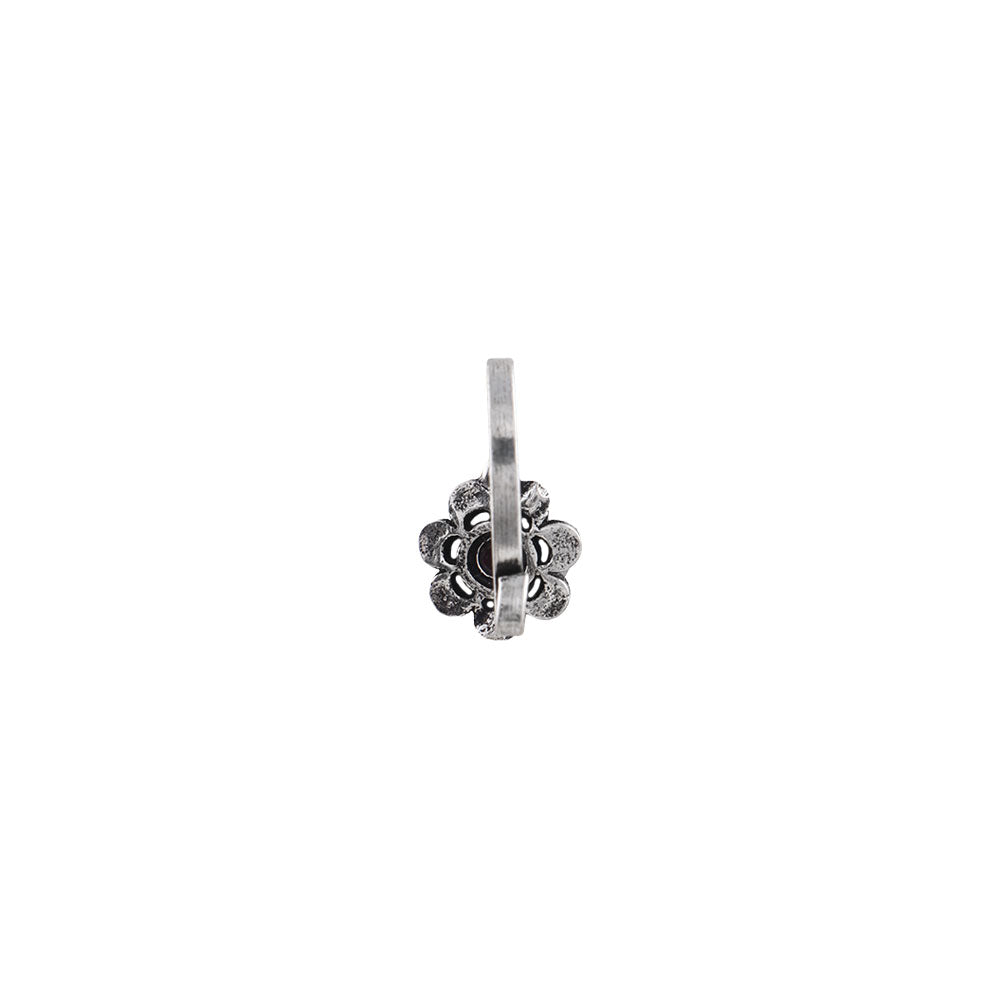 Dainty blossom oxidised nosepin (Mint)