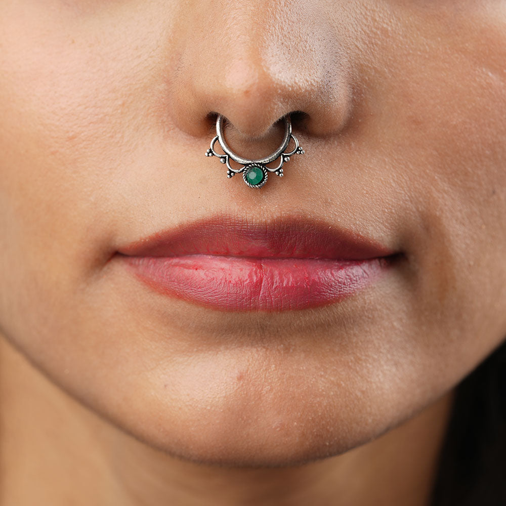Stone Studded Beautiful Septum