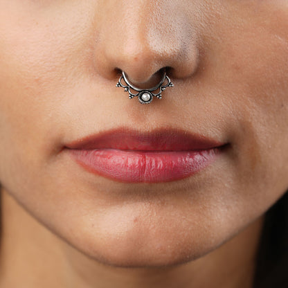 Stone Studded Beautiful Septum