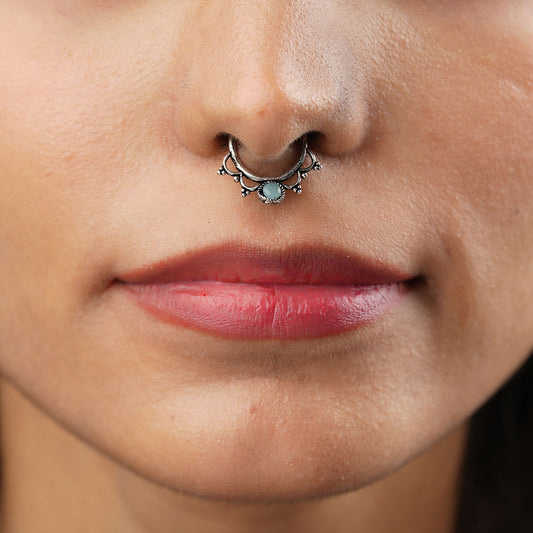 Stone Studded Beautiful Septum