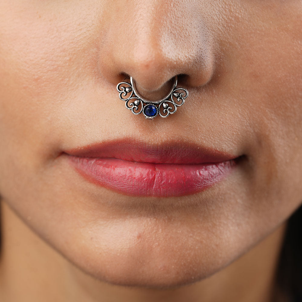 Stone Studded Beautiful Septum