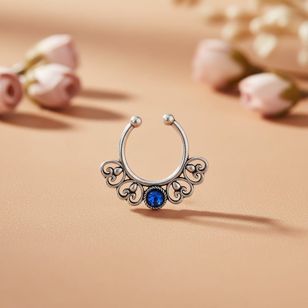 Stone Studded Beautiful Septum