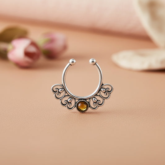 Stone Studded Beautiful Septum
