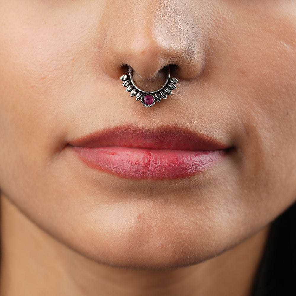 Stone Studded Beautiful Septum