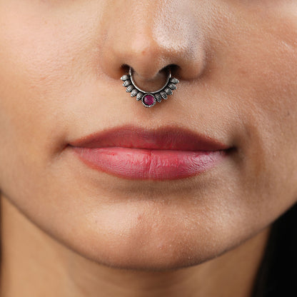 Stone Studded Beautiful Septum