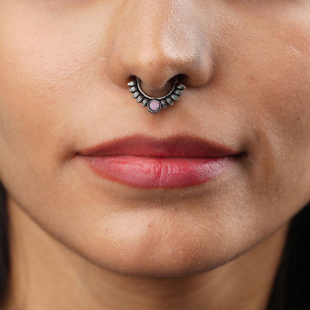 Stone Studded Beautiful Septum