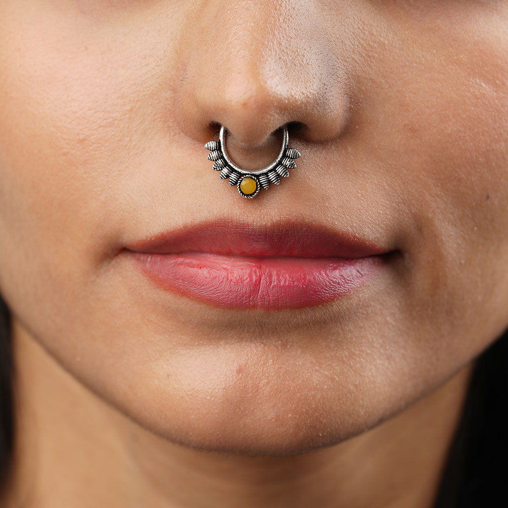 Stone Studded Beautiful Septum