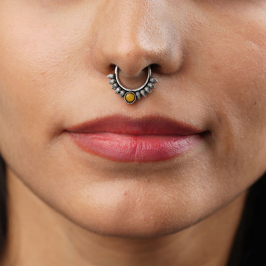 Stone Studded Beautiful Septum