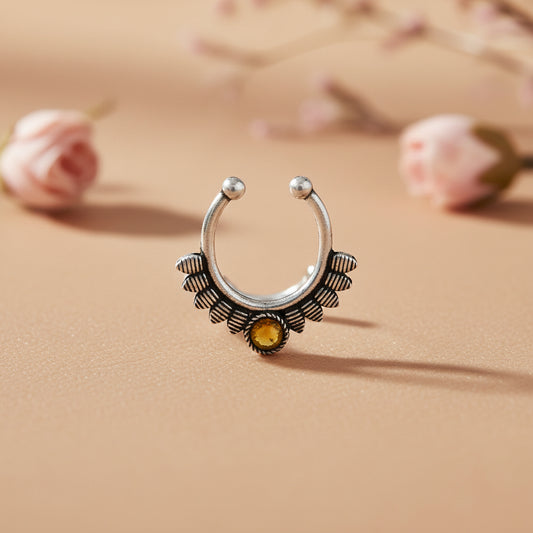 Stone Studded Beautiful Septum