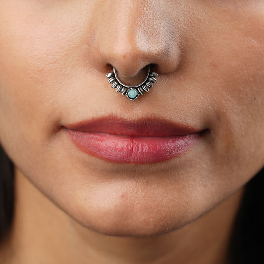 Stone Studded Beautiful Septum
