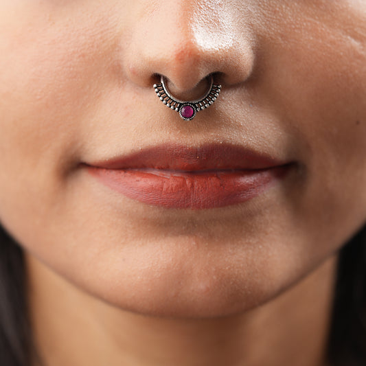Stone Studded Beautiful Septum