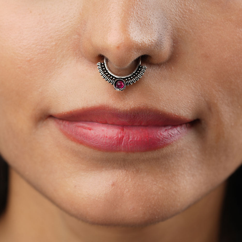 Stone Studded Beautiful Septum