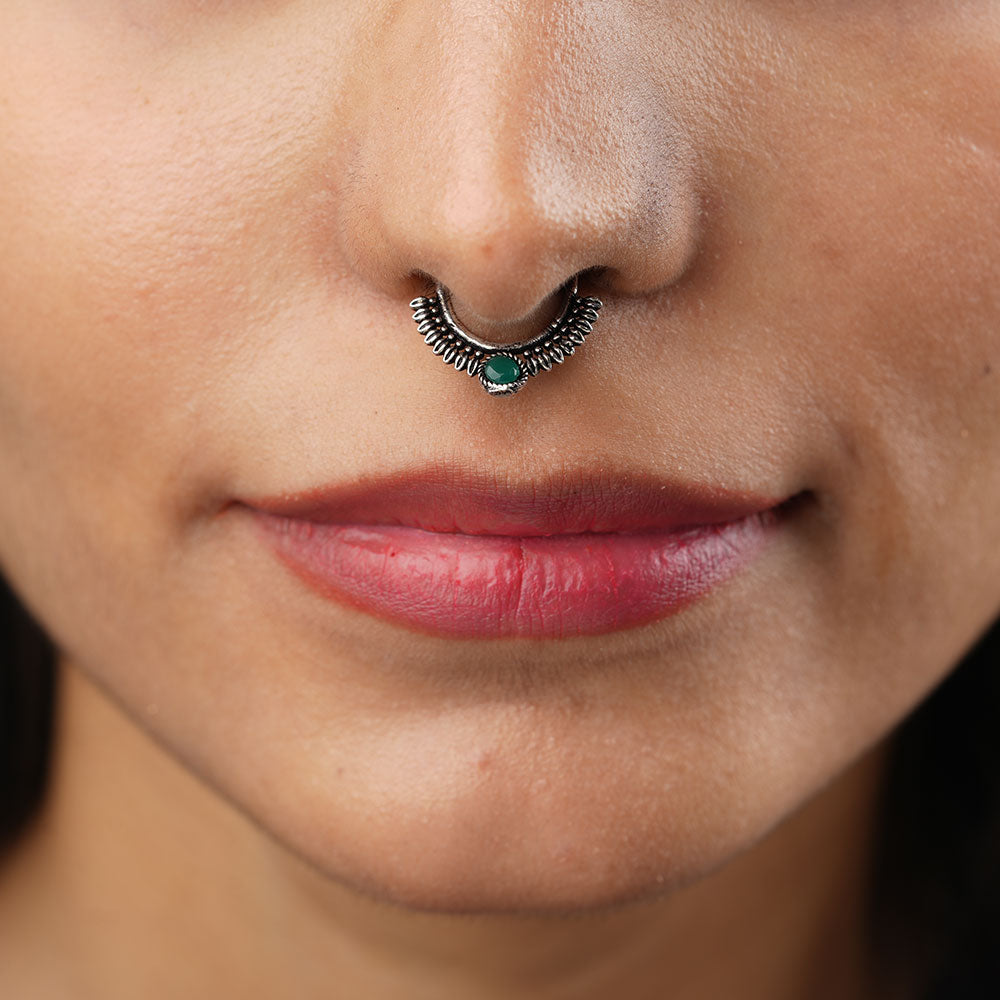 Stone Studded Beautiful Septum