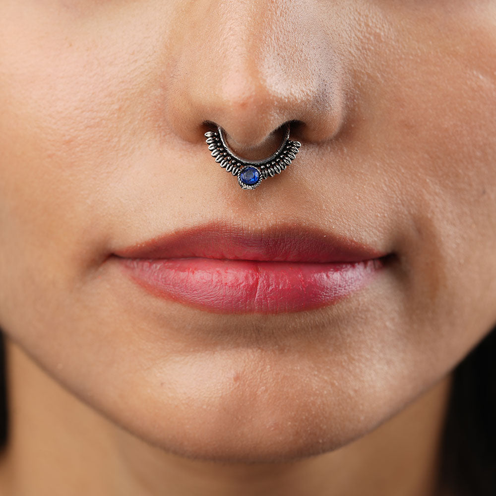 Stone Studded Beautiful Septum