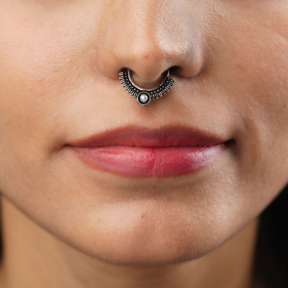 Stone Studded Beautiful Septum