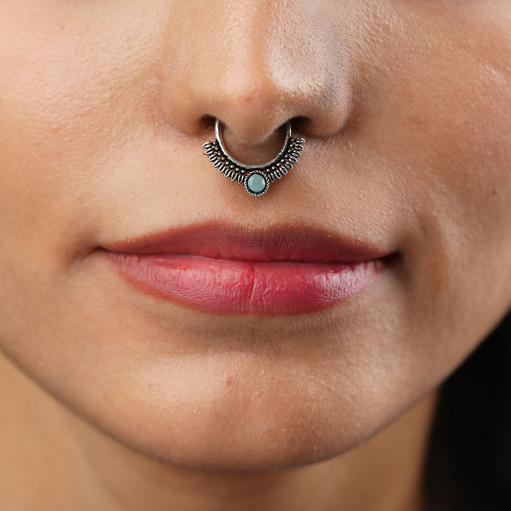 Stone Studded Beautiful Septum