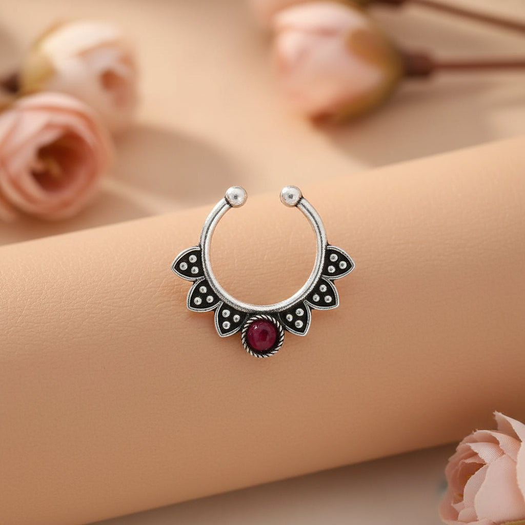 Stone Studded Beautiful Septum