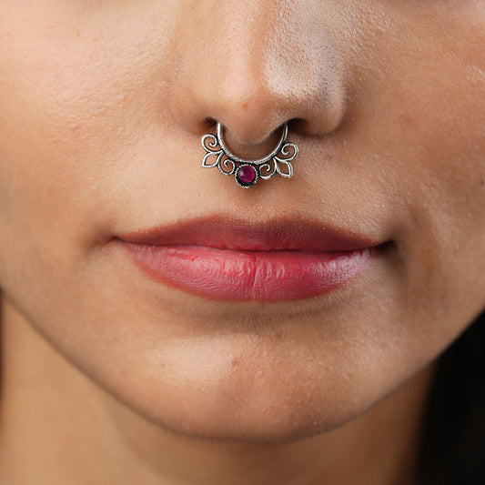 Stone Studded Beautiful Septum