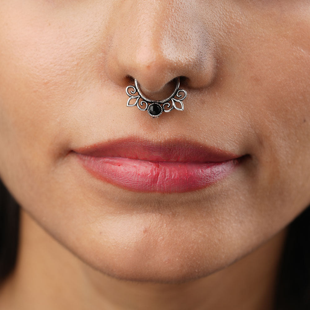 Stone Studded Beautiful Septum