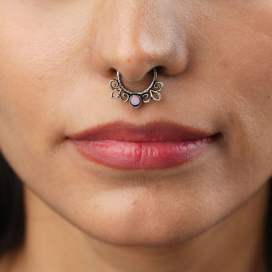 Stone Studded Beautiful Septum