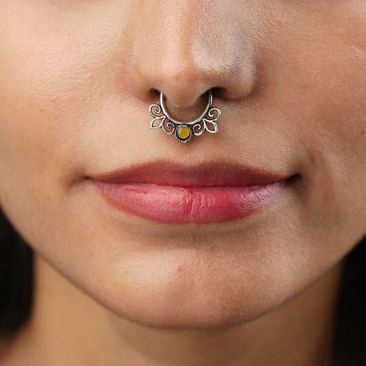 Stone Studded Beautiful Septum
