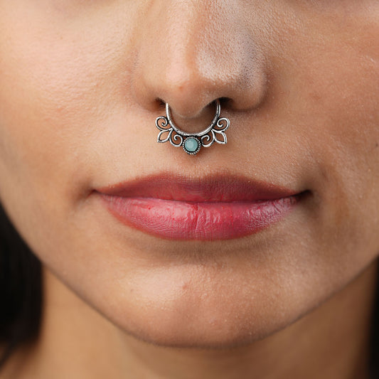 Stone Studded Beautiful Septum