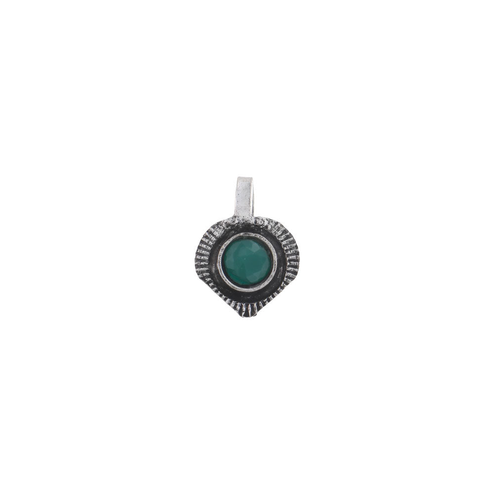 StylishKudi Women & Girls Oxidized Silver Tone Nose Pin And Nose Ring Combo Set