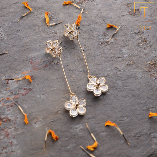 Hanging Flower Earrings