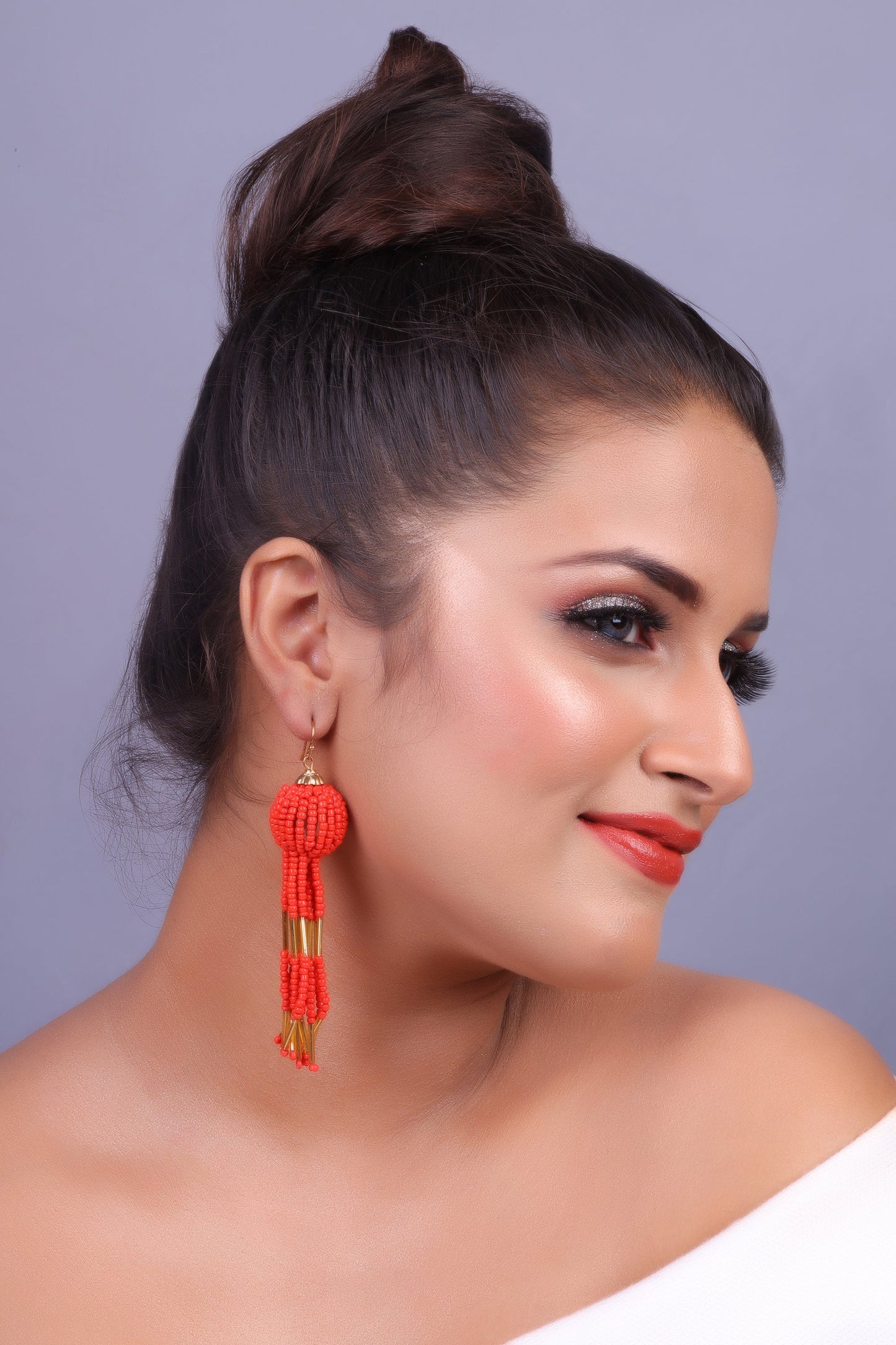 Beads Tassu Earrings