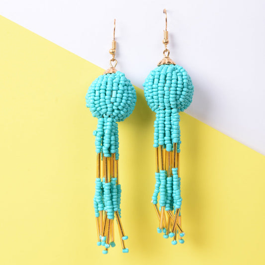 Beads Tassu Earrings