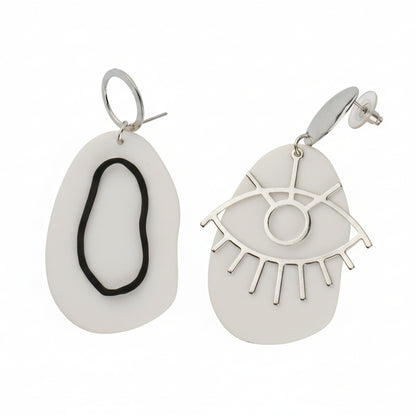 Mystic vision dangler earrings (Silver)