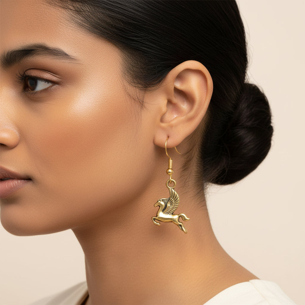 Winged Glam dangler earrings
