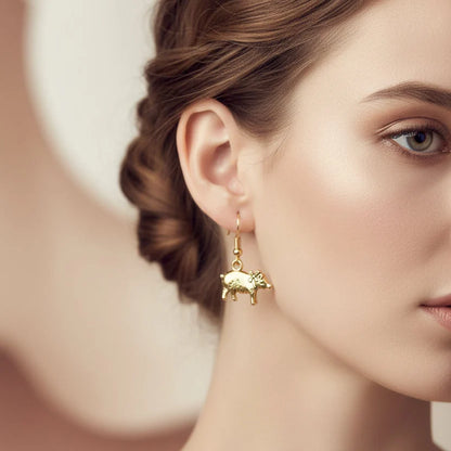 Peacock glow stone studded dangler earrings & piggy dangler earrings Combo set