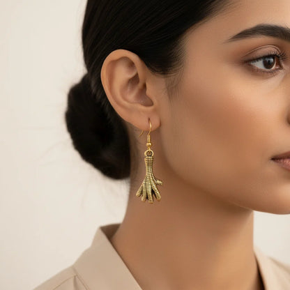 Kalash Kamal earring (Light Orange) Talon twist dangler earrings Combo set