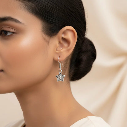 Kalash Kamal earring  You're a star dangler earrings (Silver) Combo set