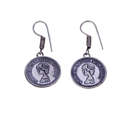 Crown Jewel dangler earrings (Silver)