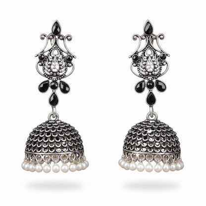 Kalash Kamal  earring (Black)