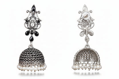 Kalash Kamal  earring (Black)