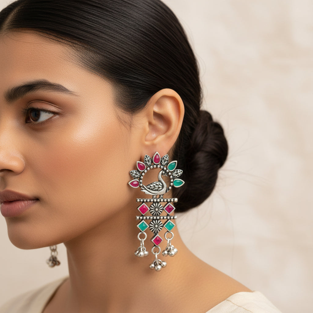 Marsh Muse dangler earring (Multicolored)