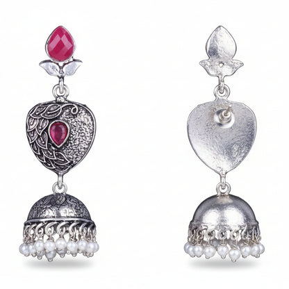 Bling & Swing Jhumka Earring (Red)
