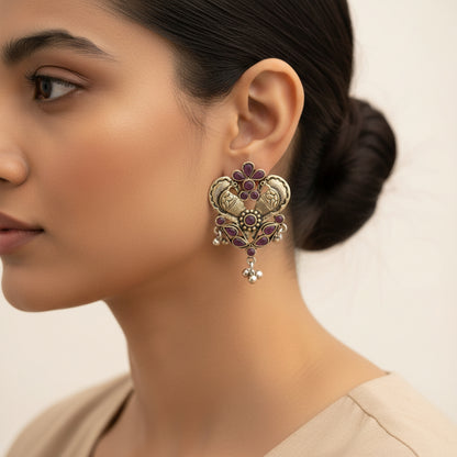 Bulbul Bling Party Studds earrings (Baby Pink)